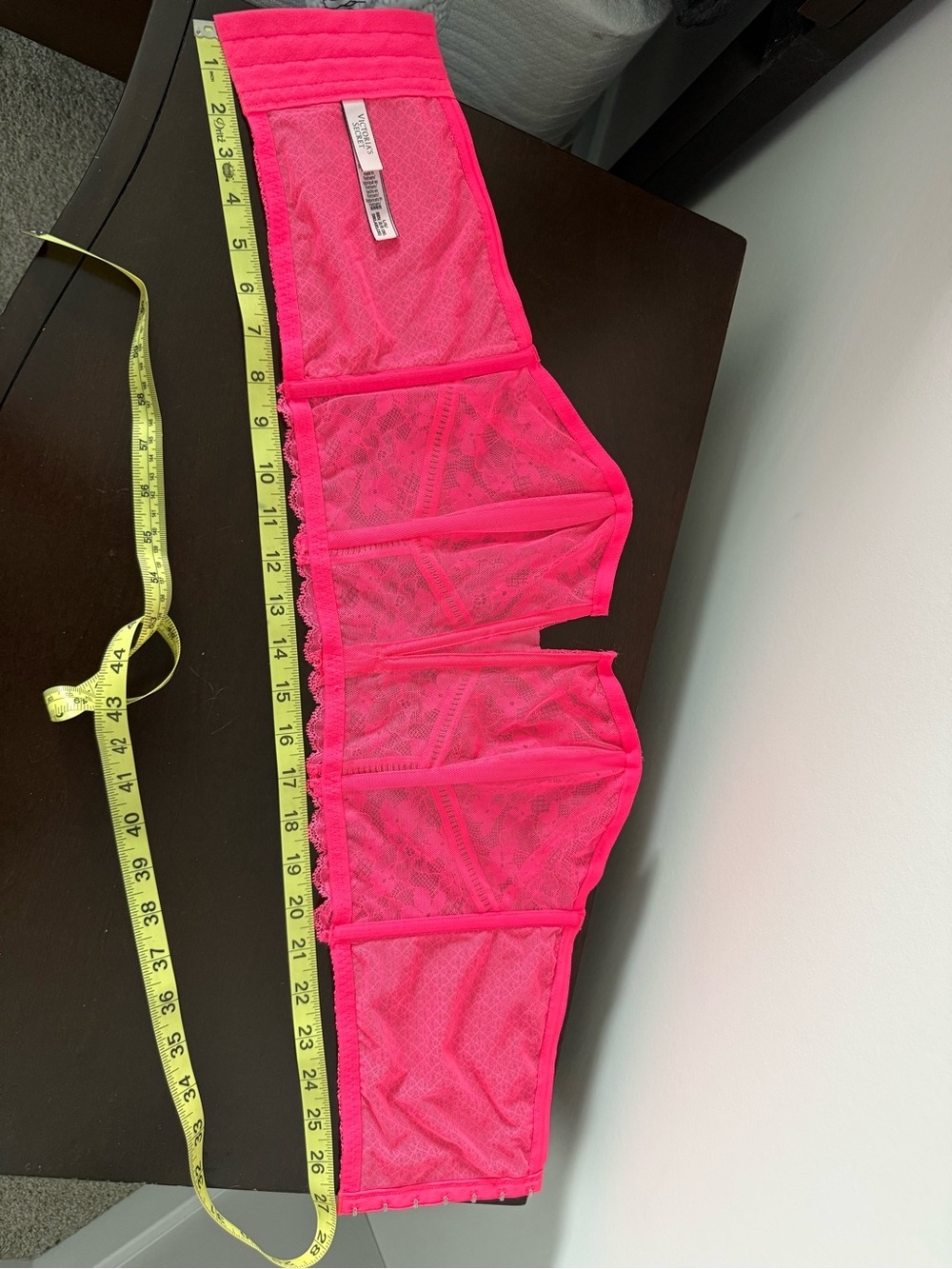 Victoria's Secret Hot Pink Lace Bustier Bralette - Picture 5 of 5